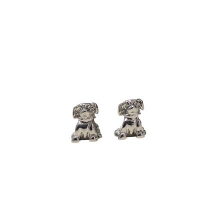Entremeio P/ Pulseira Pandora Cachorro 13mm Níquel – 1 Und