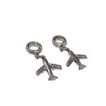 Entremeio P/ Pulseira Pandora Avião 24mm Níquel – 1 Und