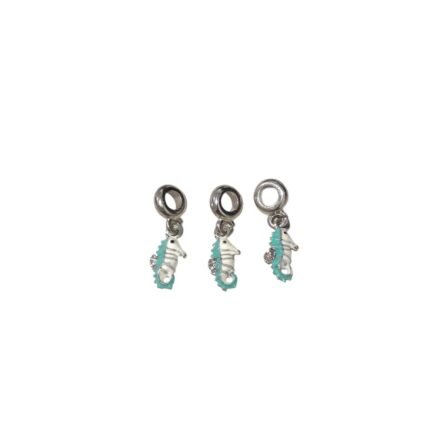 Entremeio P/ Pulseira Pandora Cavalo Marinho 24mm Níquel – 1 Und