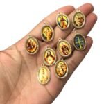 Pingente Religiosos 16x23mm Dourado – 1 Und - Imagem 2