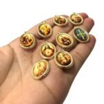 Pingente Religiosos 16x23mm Dourado – 1 Und - Imagem 3