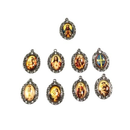 Pingente Religiosos 20x29mm Níquel – 1 Und