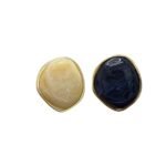Pingente Disforme 5x47x4mm Resina Borda Dourado – 1 Und