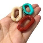 Conta Elo Retangular Corrente 23x38mm Resina – 20 Gramas - Imagem 4