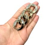Conta Elo Abs Corrente 31x34mm Dourado - 7 Unds - Imagem 5