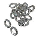 Conta Abs Elo Corrente 20x28mm Níquel - 20 Gramas