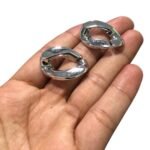 Conta Abs Elo Corrente 20x28mm Níquel - 20 Gramas - Imagem 4