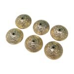 Conta Abs Redondo 15x22mm Dourado – 6 Unds - Imagem 3