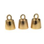 Terminal Colagem Liso 13x22mm Dourado - 1 Und
