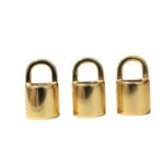 Terminal Colagem Liso 15x27mm Dourado – 1 Und