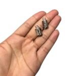 Terminal Colagem 10x18mm Trabalhado Níquel – 1 Und - Imagem 2