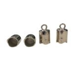 Terminal Colagem 10x18mm Trabalhado Níquel – 1 Und