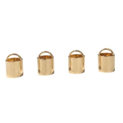 Terminal Colagem Vazado 10x14mm Dourado - 1 Und
