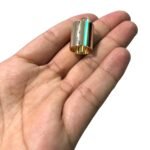 Terminal Colagem Vazado 15x25mm Dourado – 1 Und - Imagem 3