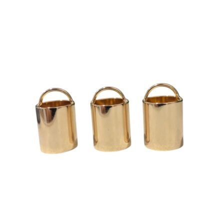 Terminal Colagem Vazado 15x25mm Dourado – 1 Und