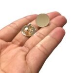 Base Brinco Pressão Redondo 18mm Dourado – 1 Und - Imagem 3
