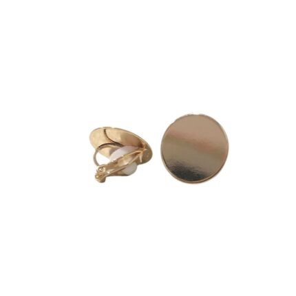 Base Brinco Pressão Redondo 18mm Dourado – 1 Und
