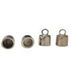 Terminal Colagem Riscado 12x16mm Níquel - 1 Und
