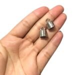Terminal Colagem Riscado 12x16mm Níquel - 1 Und - Imagem 2