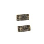 Entremeio Mistério Retangular 8x18mm Ouro Velho - 1 Und