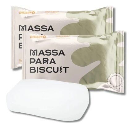 Massa De Biscuit Inkway Branca – 900 Gramas