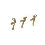 Pingente Sete 14mm Dourado - 1 Und