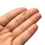 Pingente Sete 14mm Dourado - 1 Und - Imagem 3