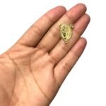 Entremeio Oval Santa Maria 23mm Dourado - 1 Und - Imagem 2
