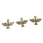 Pingente Pomba 14mm Dourado Exclusivo - 1 Und - Imagem 3