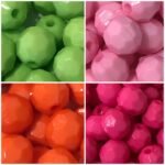 Conta Bola Cristal 10mm Leitoso - 20 Gramas