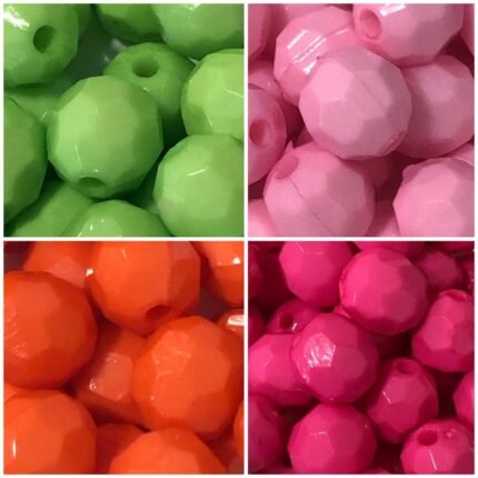 Conta Bola Cristal 10mm Leitoso - 20 Gramas