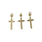Pingente Cruz Trabalhado 22mm Dourado Exclusivo - 1 Und - Imagem 5