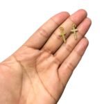Pingente Cruz Trabalhado 22mm Dourado Exclusivo - 1 Und - Imagem 2