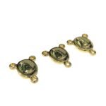 Entremeio Oval N. Sra Aparecida 14mm Dourado Exclusivo - 1 Und