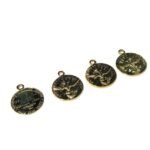 Pingente Espírito Santo 21mm Dourado Exclusivo - 1 Und - Imagem 5