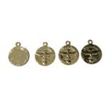 Pingente Espírito Santo 21mm Dourado Exclusivo - 1 Und