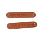 Etiqueta C/ Frase Peça Artesanal Camurça – 1 Und