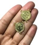 Entremeio S. Bento Redondo 21mm 3 Saídas Dourado Exclusivo - 1 Und - Imagem 4