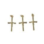 Pingente Cruz 29mm Dourado Exclusivo - 1 Und