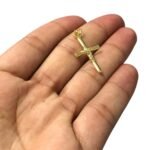 Pingente Cruz 29mm Dourado Exclusivo - 1 Und - Imagem 4