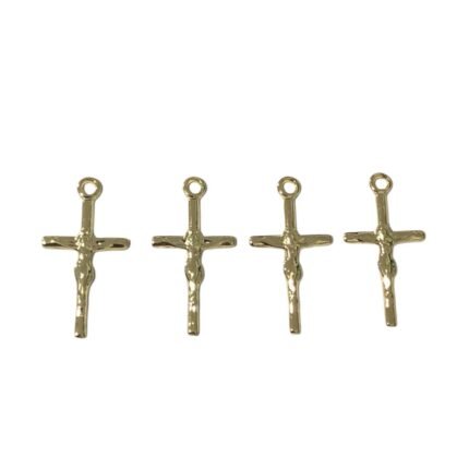 Pingente Cruz 29mm Dourado Exclusivo - 1 Und