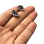 Base Brinco Gota C/ Strass 11x19mm Níquel - 1 Par - Imagem 2