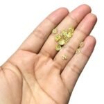 Tulipa Flor 6mm Trabalhado Dourado Exclusivo - 20 Unds - Imagem 2