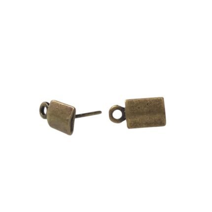Base Brinco Gota 12mm Ouro Velho – 3 Pares