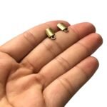Base Brinco Gota 12mm Ouro Velho – 3 Pares - Imagem 2