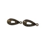 Base Brinco Trabalhado 15mm Ouro Velho - 5 Pares - Imagem 3