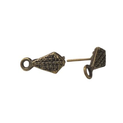 Base Brinco Trabalhado 15mm Ouro Velho - 5 Pares
