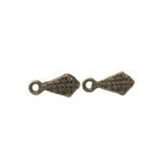 Base Brinco Trabalhado 15mm Ouro Velho - 5 Pares - Imagem 3