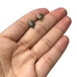 Base Brinco Redondo 8mm Ouro Velho – 5 Pares - Imagem 3