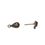 Base Brinco Gota 10mm Ouro Velho - 4 Pares